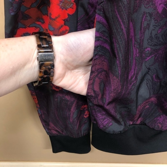 Fabletics Ithaca Floral Athletic Activewear Jacket - Picture 3 of 7